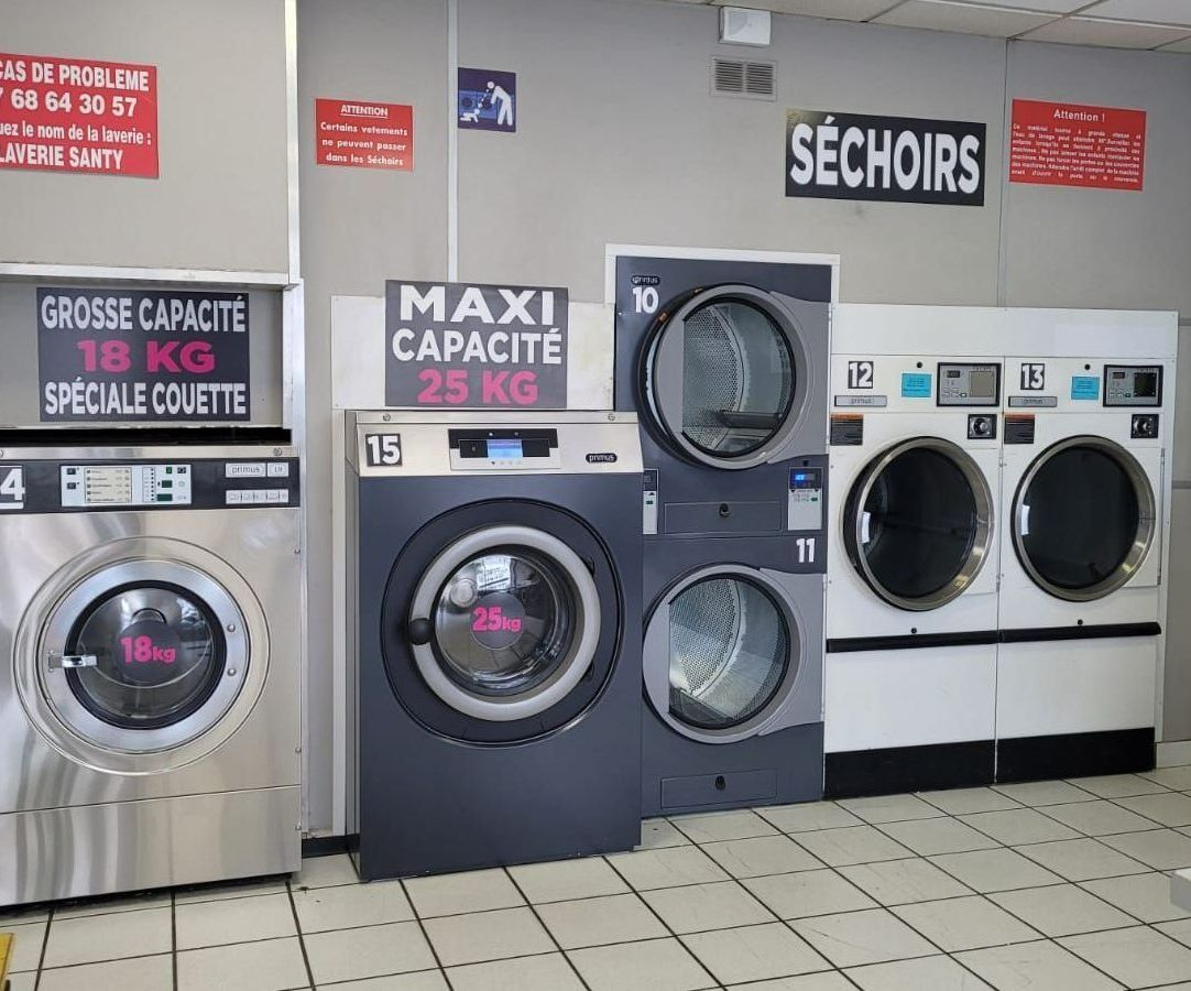 Machines à laver et séchoirs à grande capacité