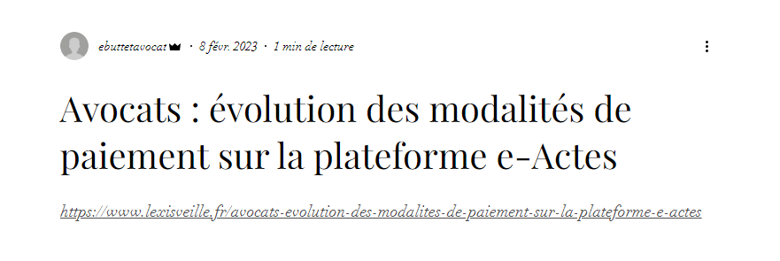 Article de presse 8 février