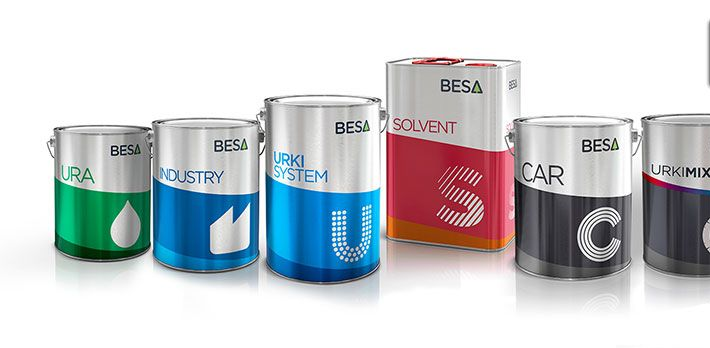 Pots de peinture industrielle et d'apprêt vendus par GAP Industrie