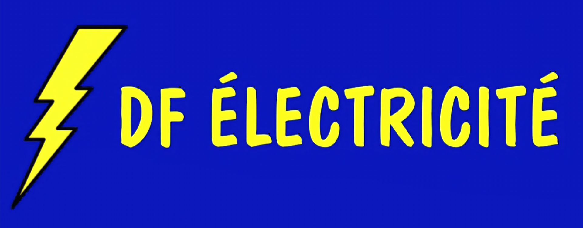 Logo avec un éclair de l'entreprise SAS DF Électricité