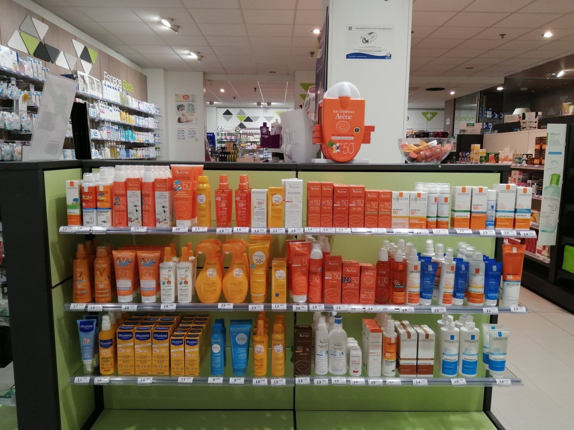 Rayon produits solaires