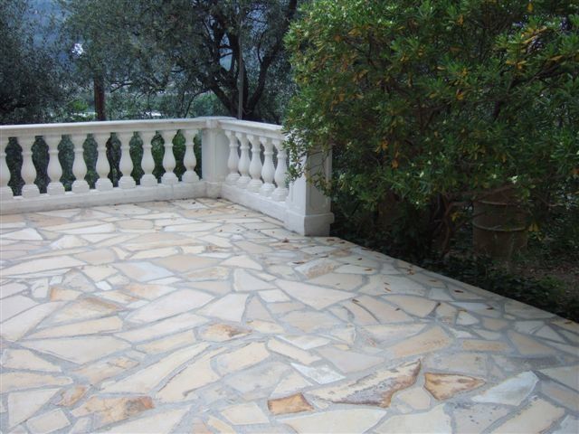 Pierre en opus sur terrasse