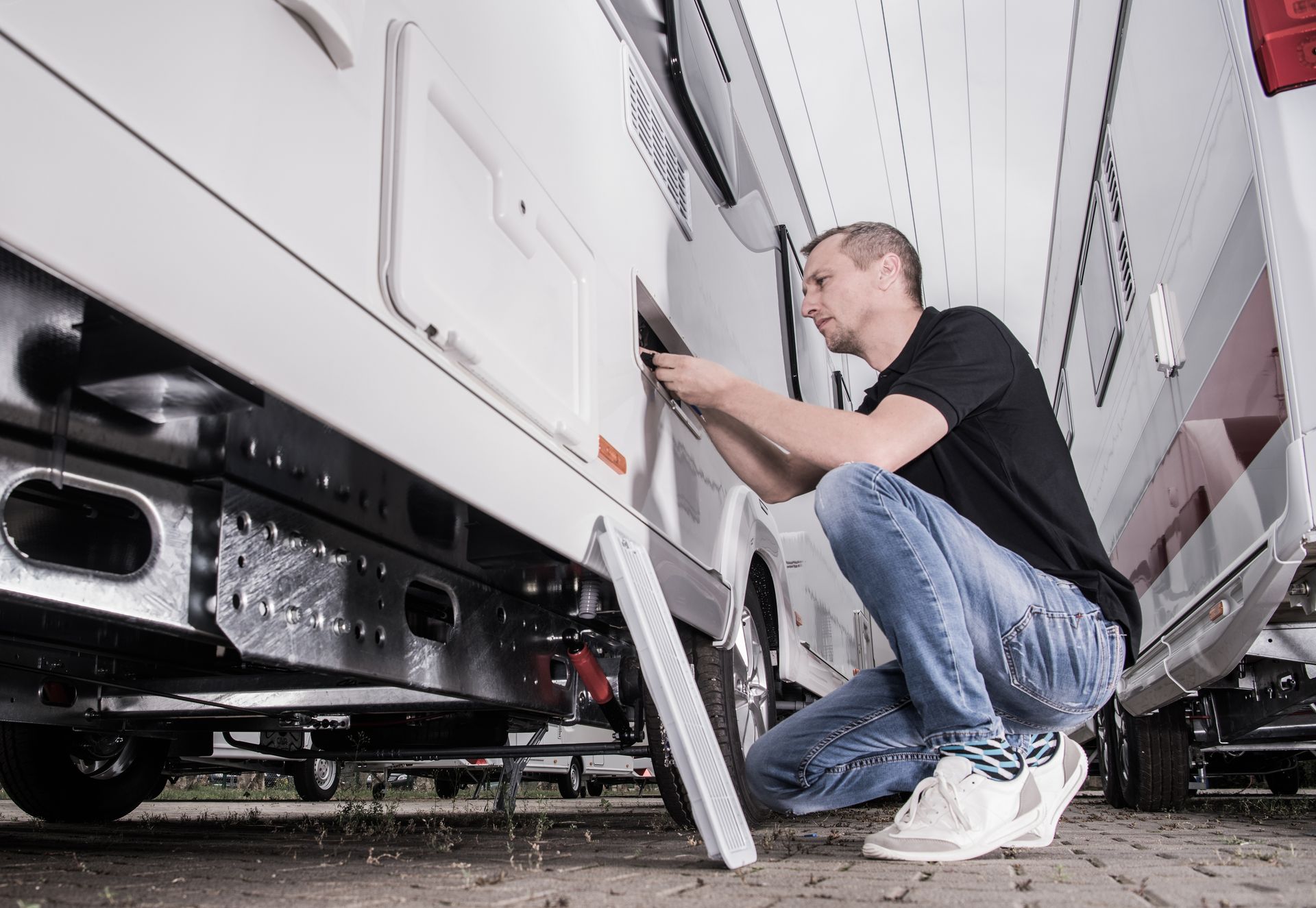 Inspection d'un camping-car