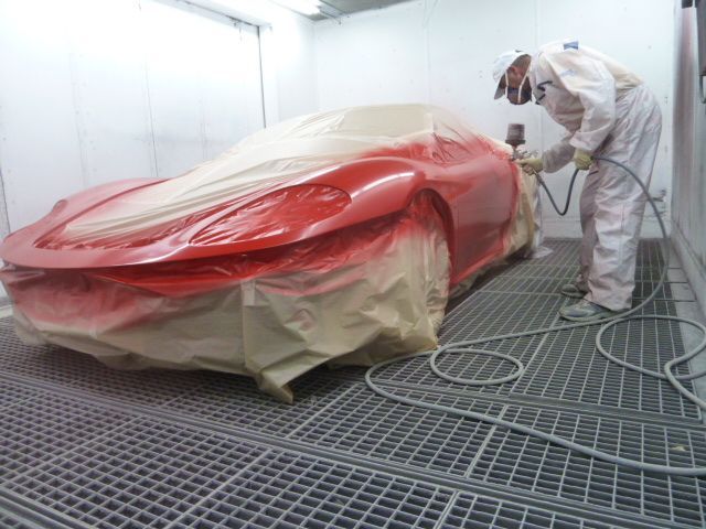 ferrari, peinture, couleur