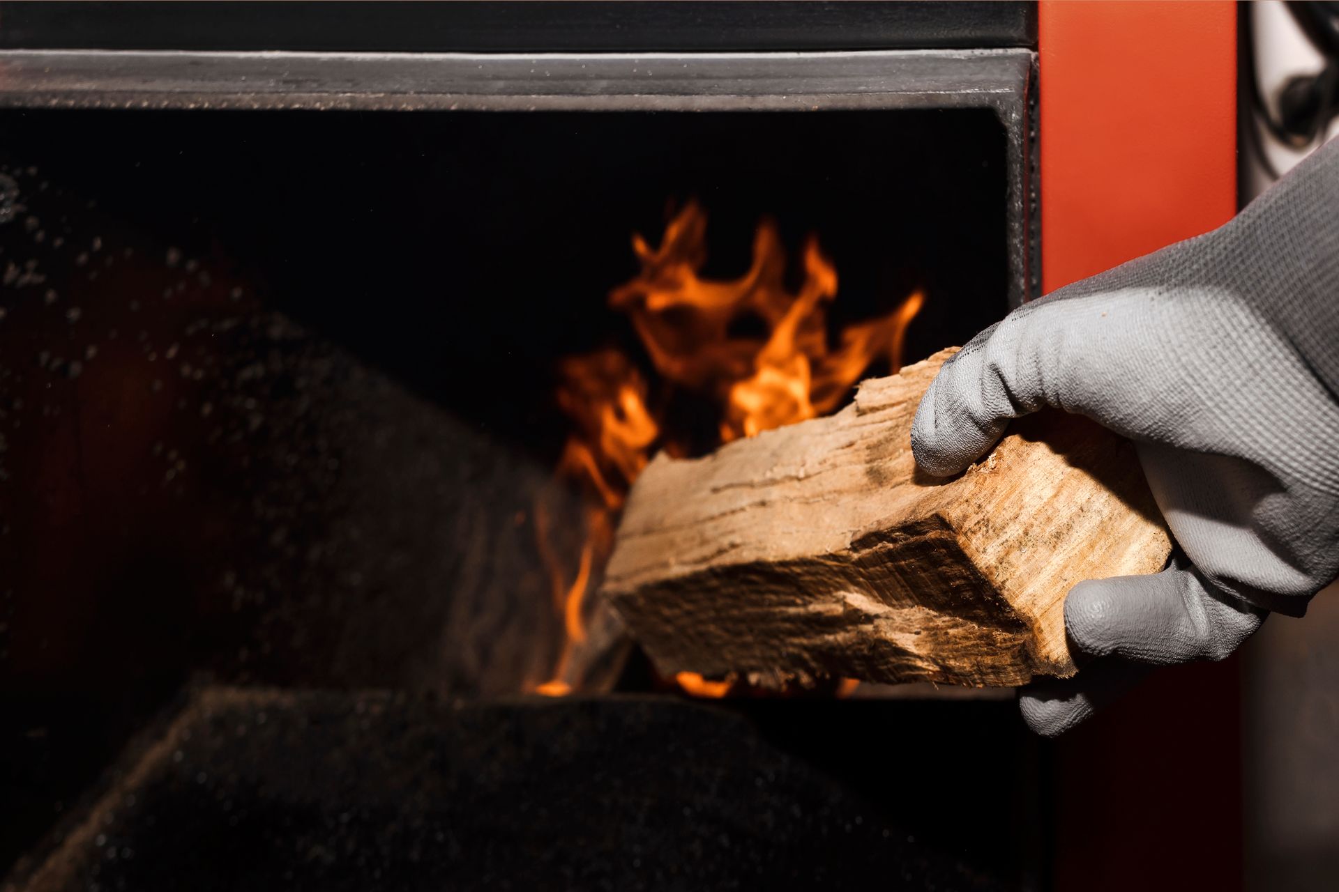 Remplissage de chaudière à pellets