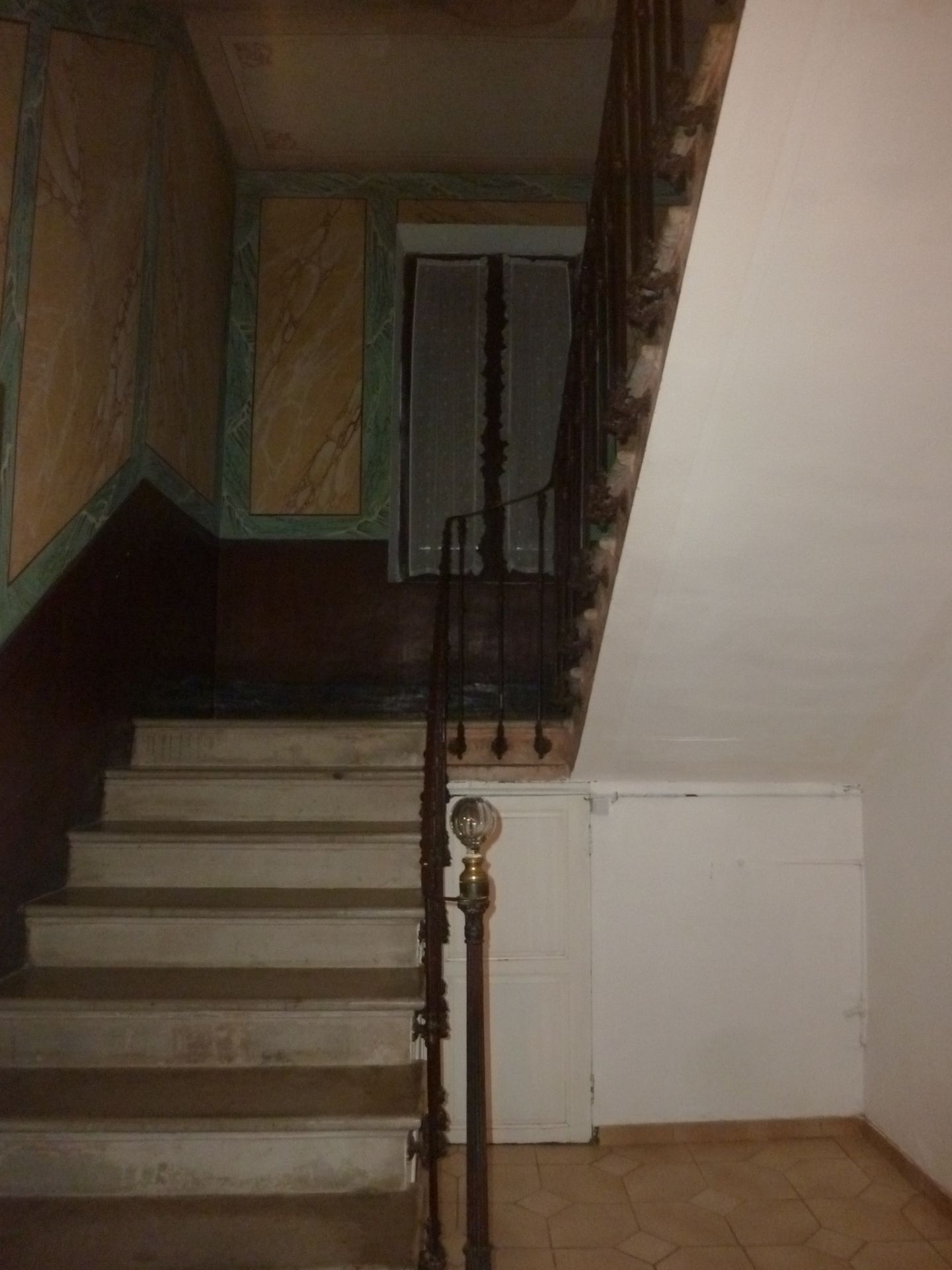 Escaliers en cours de rénovation