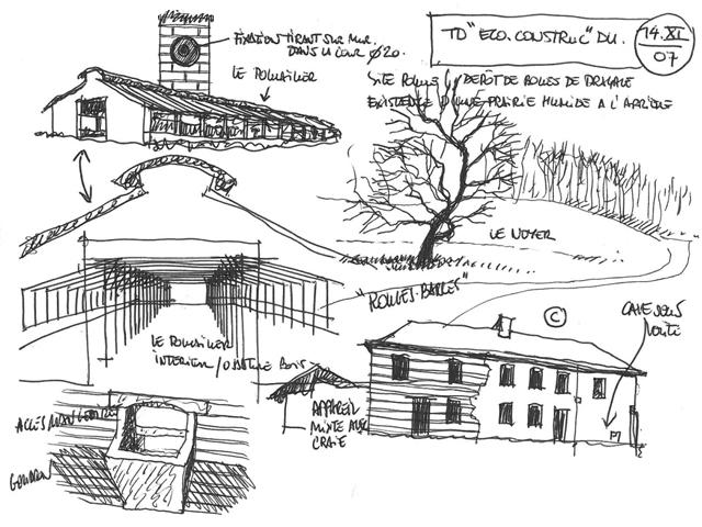 Croquis de Mr SOISSONS à main levée