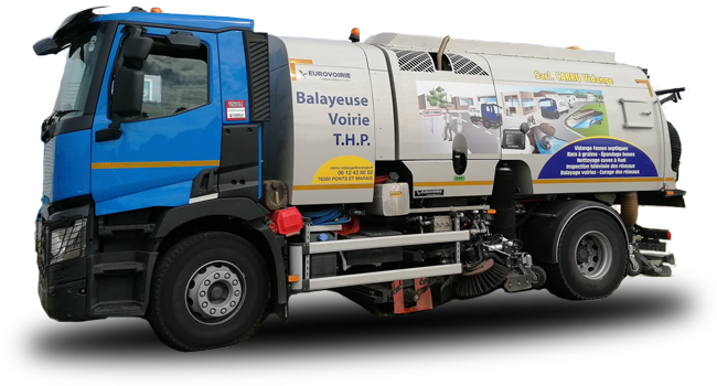 Camion de nettoyage de voirie