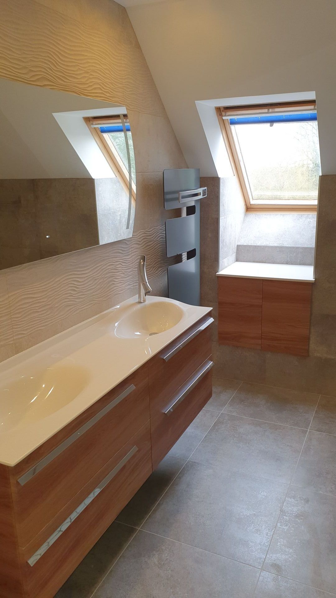 Meuble vasque en bois