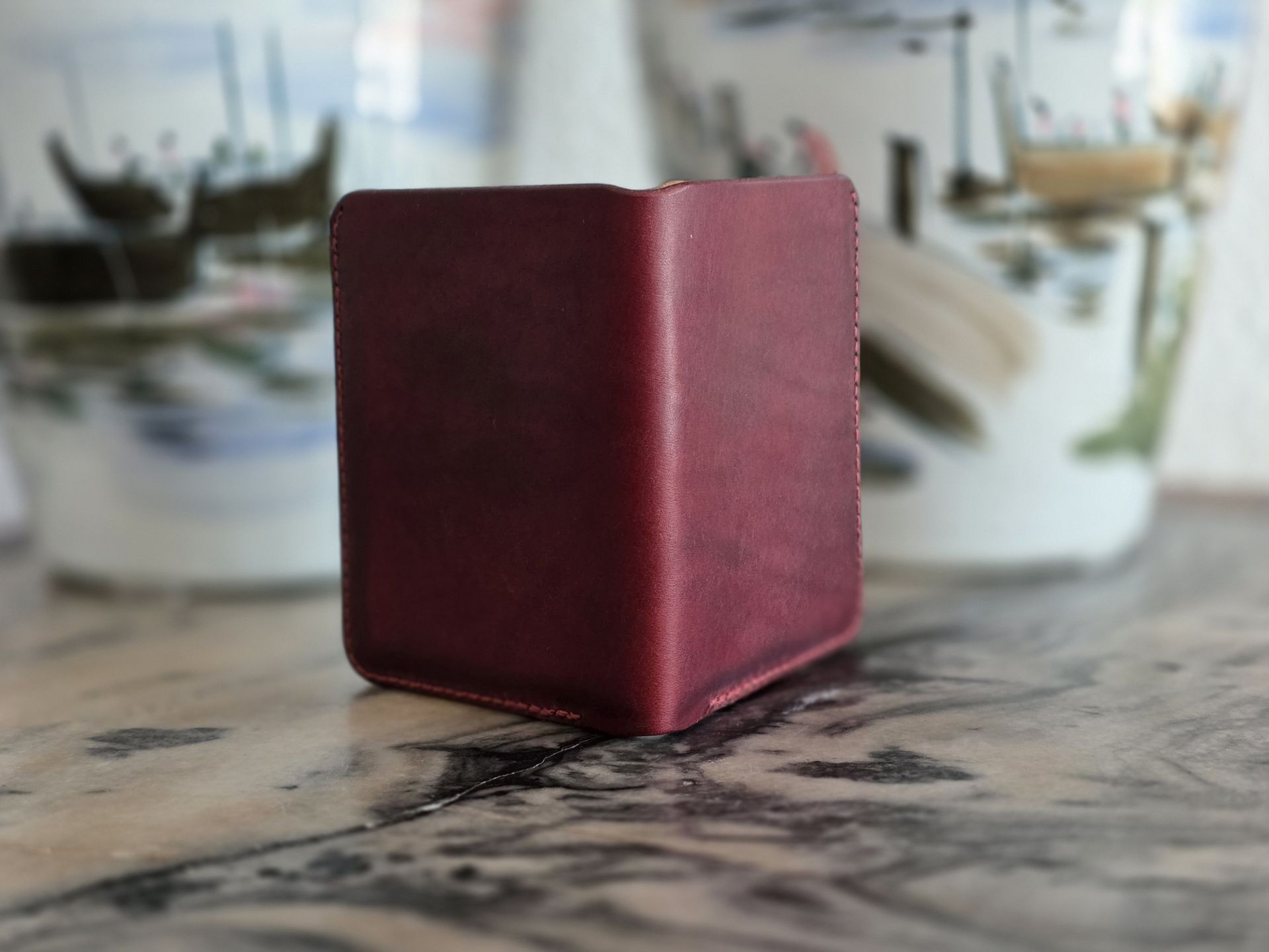 veg tan shell of wallet