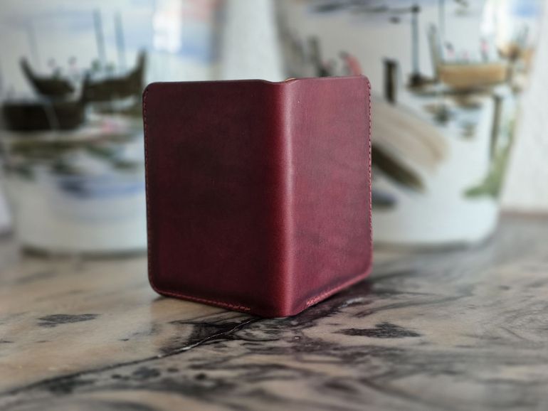 Pueblo leather in Mosto shell of wallet