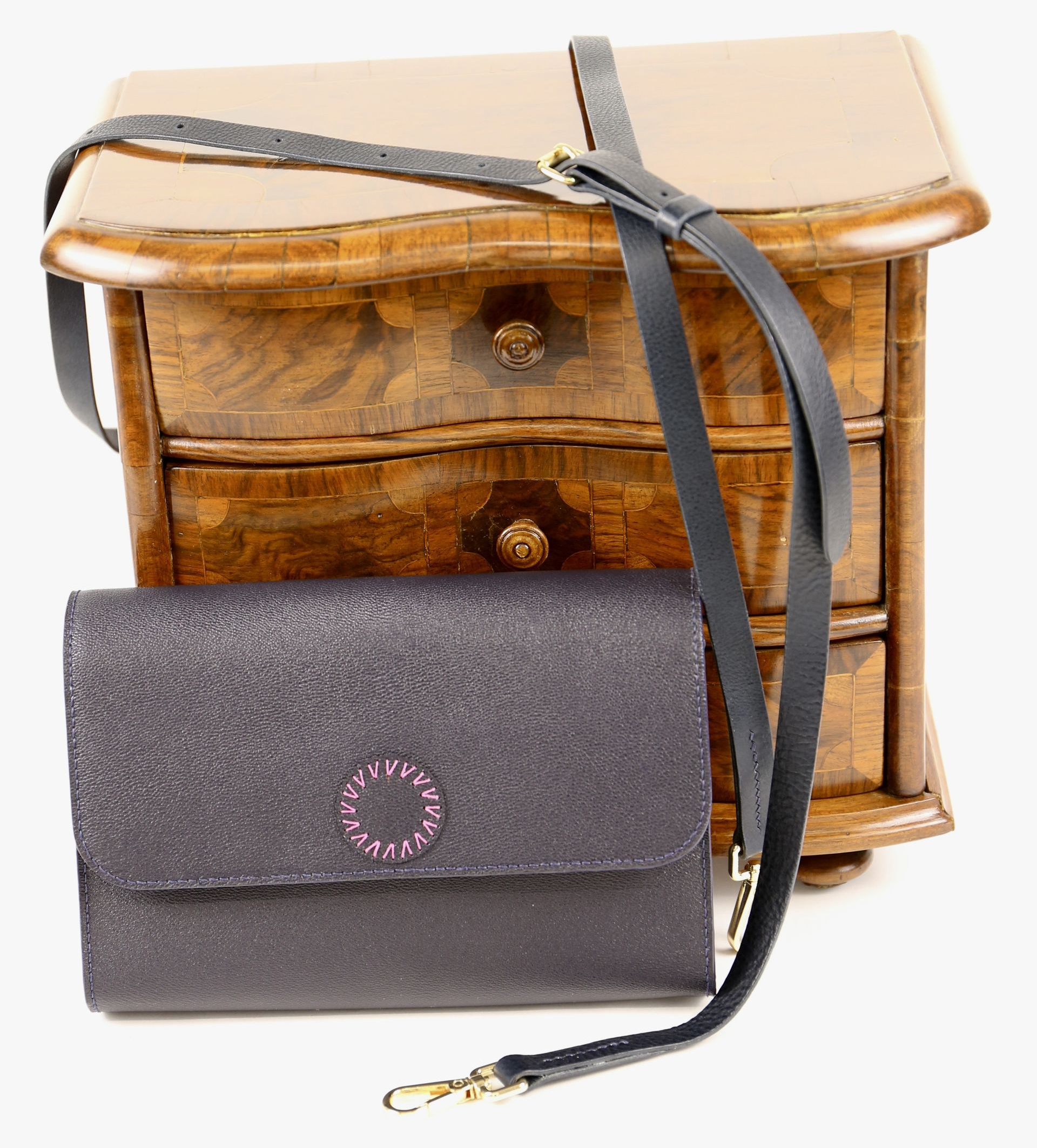 navy blue clutch