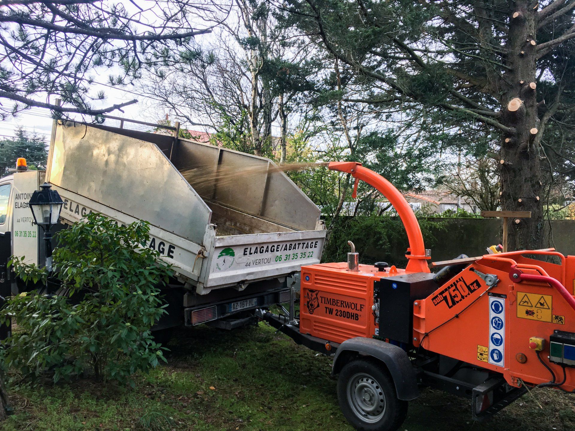 Broyeur de déchets verts