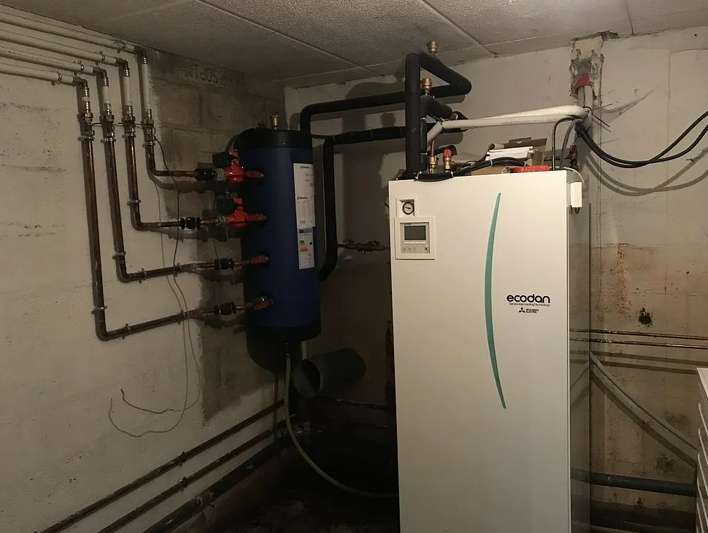 Pac air/eau en intérieur