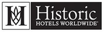 Logo von Historic Hotels Worldwide mit stilisiertem „H“- und „M“-Symbol und Text.