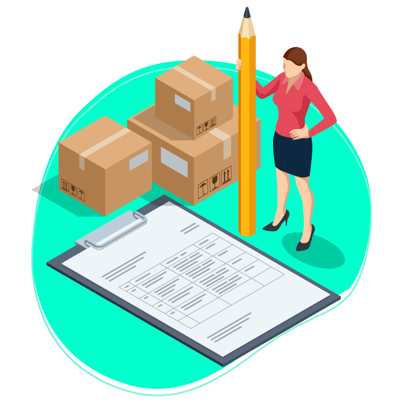 Illustration d'un bon de commande