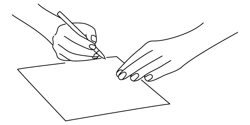 Illustration d'une main qui dessine