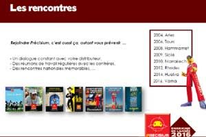 Capture d'écran pour les destinations du programme Precisium.