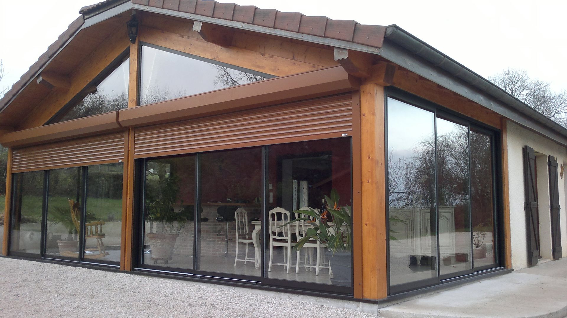 Vers page Vérandas et pergolas.