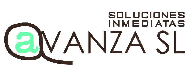 Un logotipo para una empresa llamada avanza sl