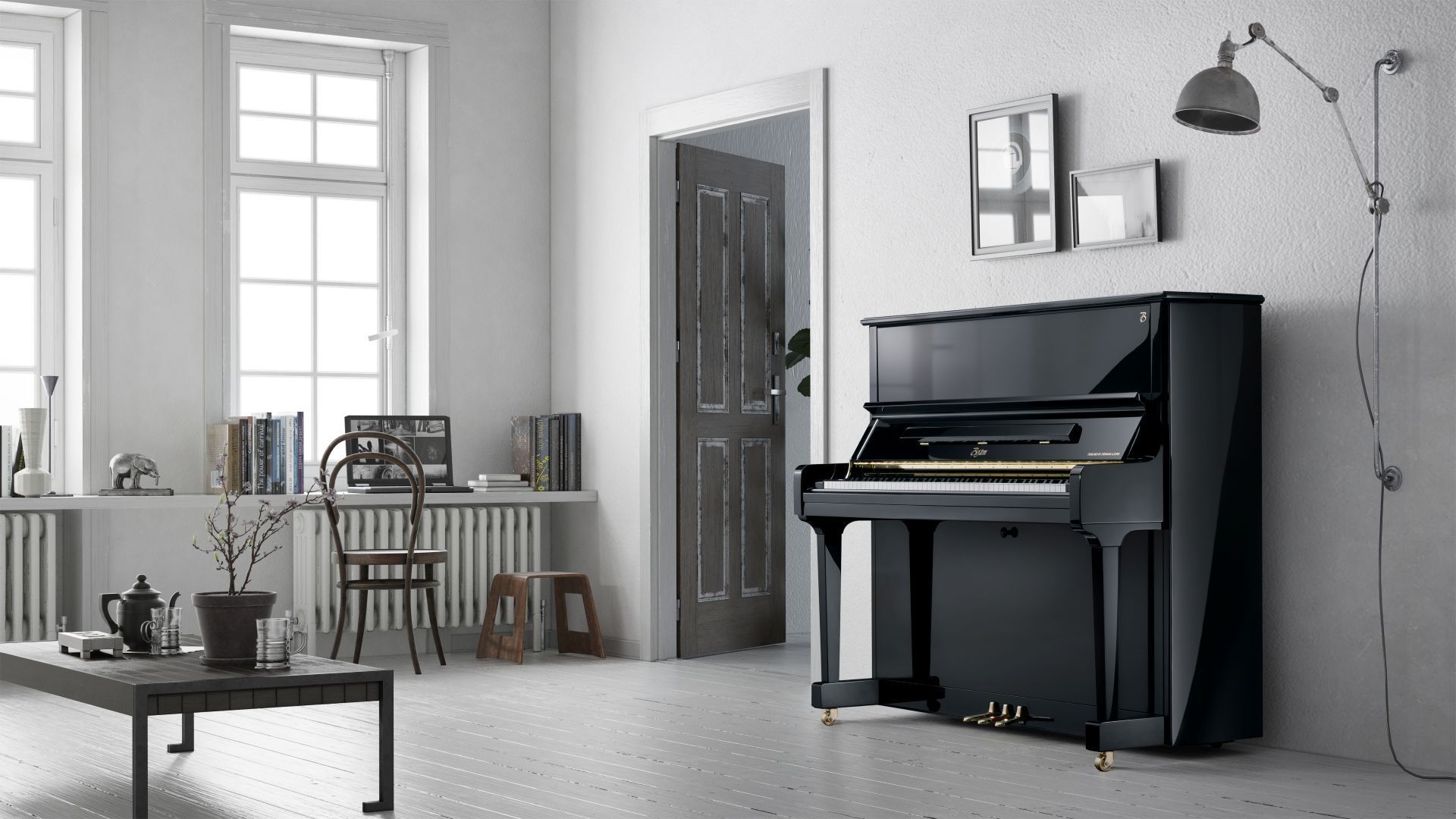 Mittelgroßes Klavier UP-126E von Boston