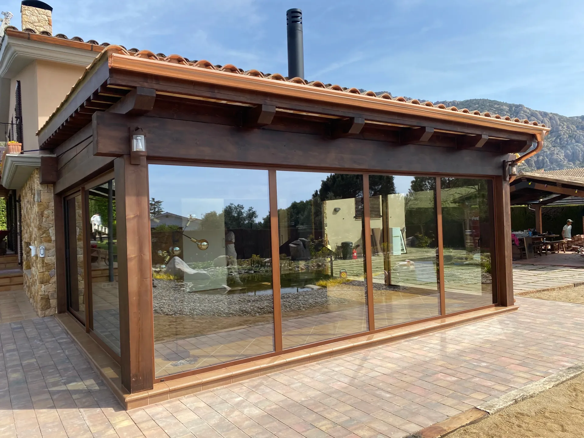 Canalon de Cobre Natural Sin juntas.