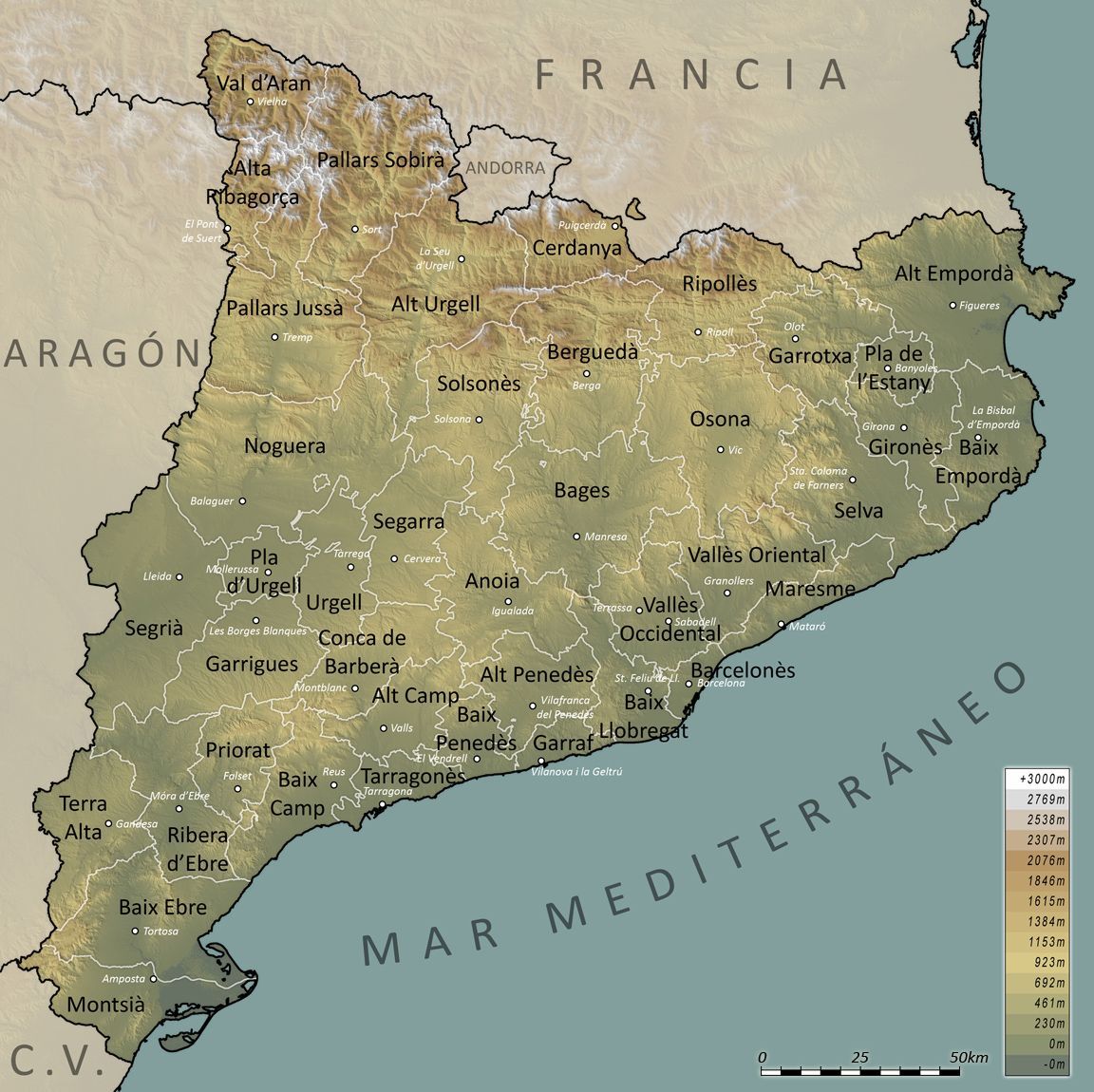 Comarcas de Catalunya donde trabajamos