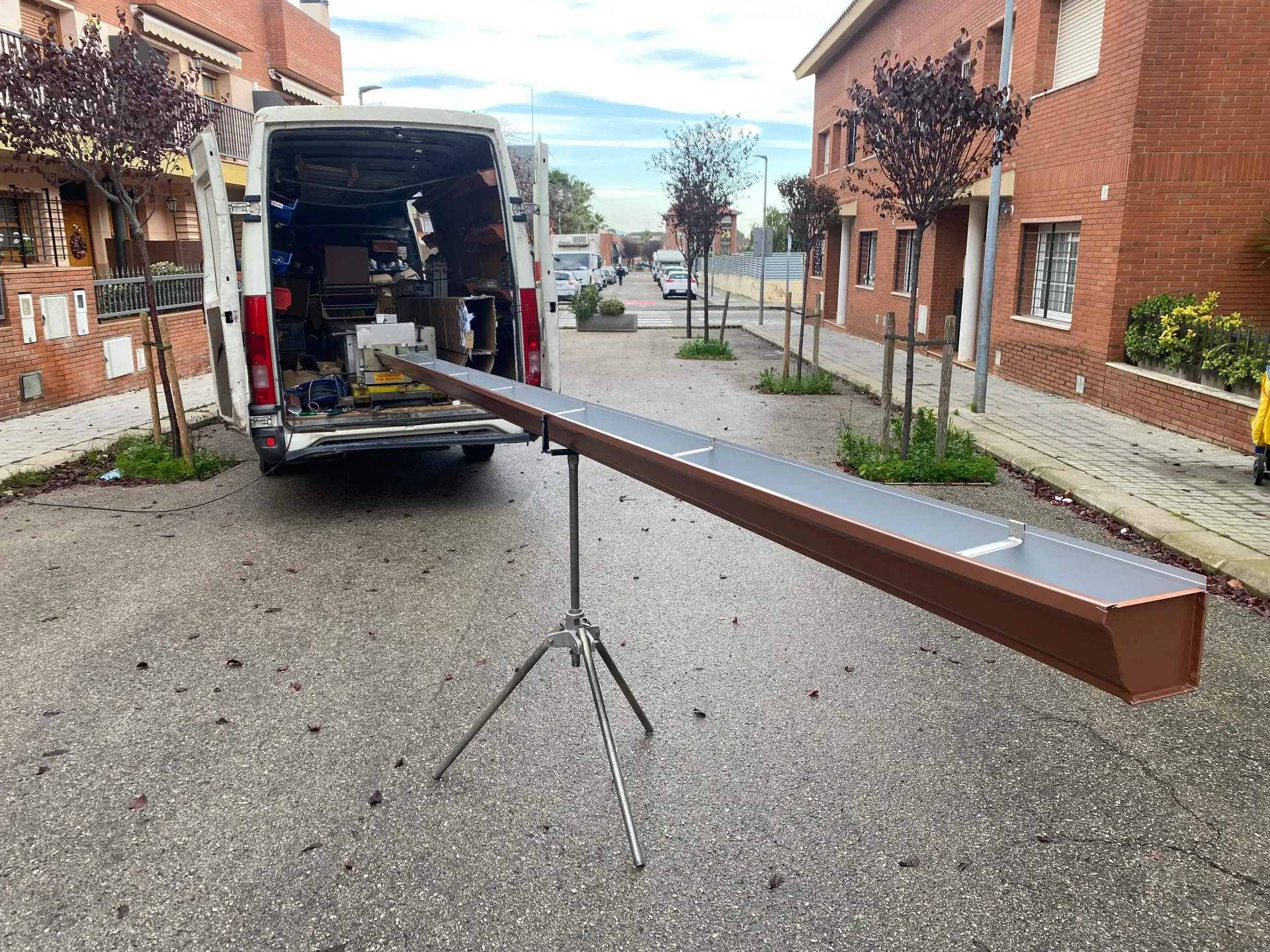 Fabricando Canalon de Aluminio sin juntas