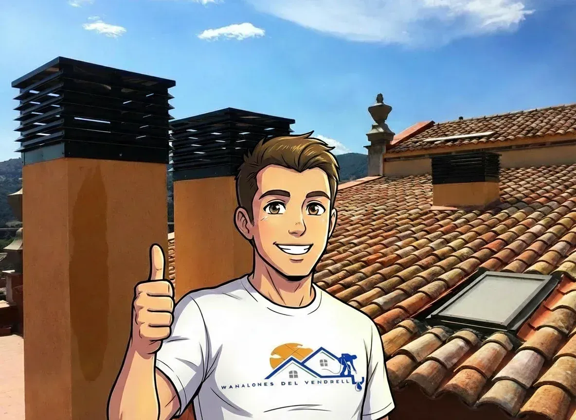 Confia en CanalonesdelVendrell.com para tu remate de chimenea de aluminio