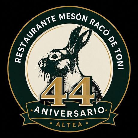 Un logo para el restaurante mesón raco de toni
