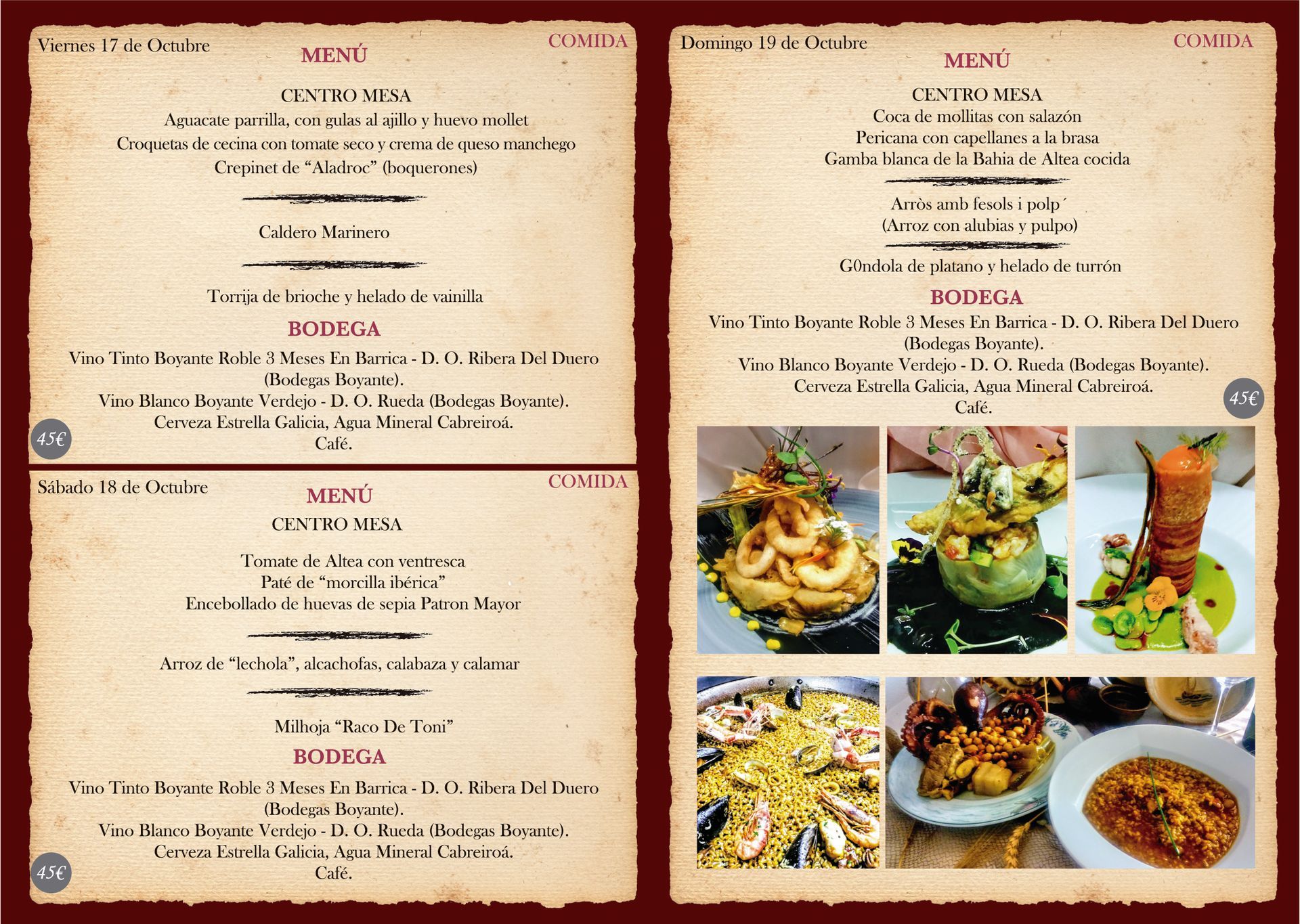 Una sartén grande llena de arroz y mariscos.