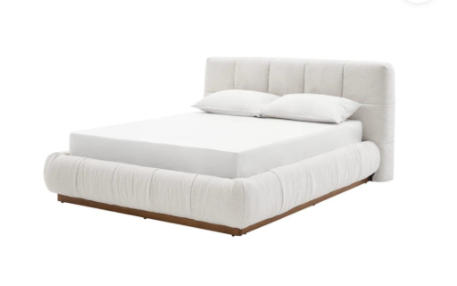 Conjunto moderno de sofá e mesa de centro de madeira, com design baixo