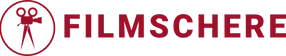 Ein rot-weißes Logo für Filmschere