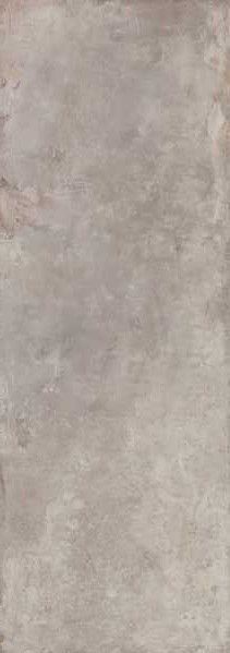 Azulejo rectangular texturizado en tonos grises y beige. Superficie con aspecto desgastado y moteado.