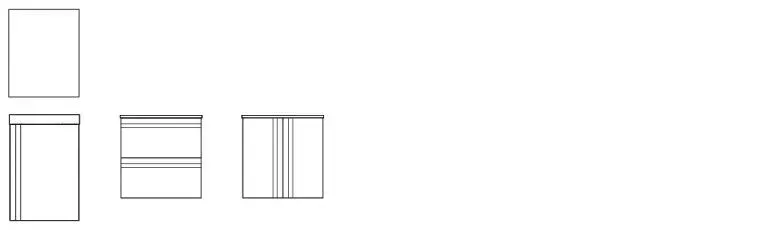 Diagrama de un cubo desplegado en diferentes formas.