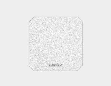 Cuadrado blanco texturizado con esquinas redondeadas y texto 