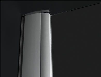 Marco rectangular negro con bordes curvos, sobre un fondo gris.