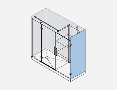 Marco rectangular negro con bordes curvos, sobre un fondo gris.