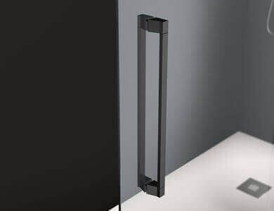 Marco rectangular negro con bordes curvos, sobre un fondo gris.