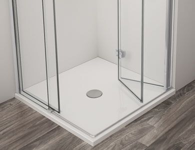 Marco rectangular negro con bordes curvos, sobre un fondo gris.