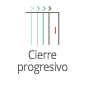 Diagrama que ilustra el cierre progresivo con líneas y flechas. El texto dice 