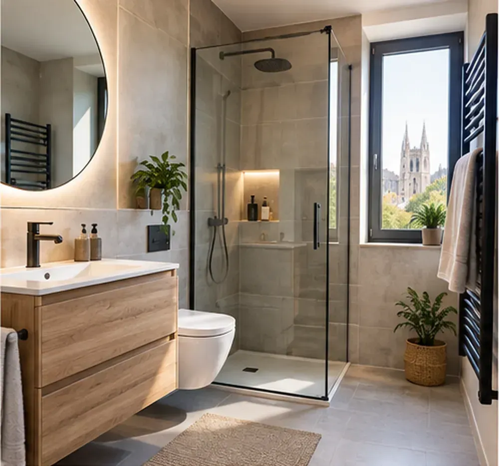 Diseño de reforma de baño en Burgos