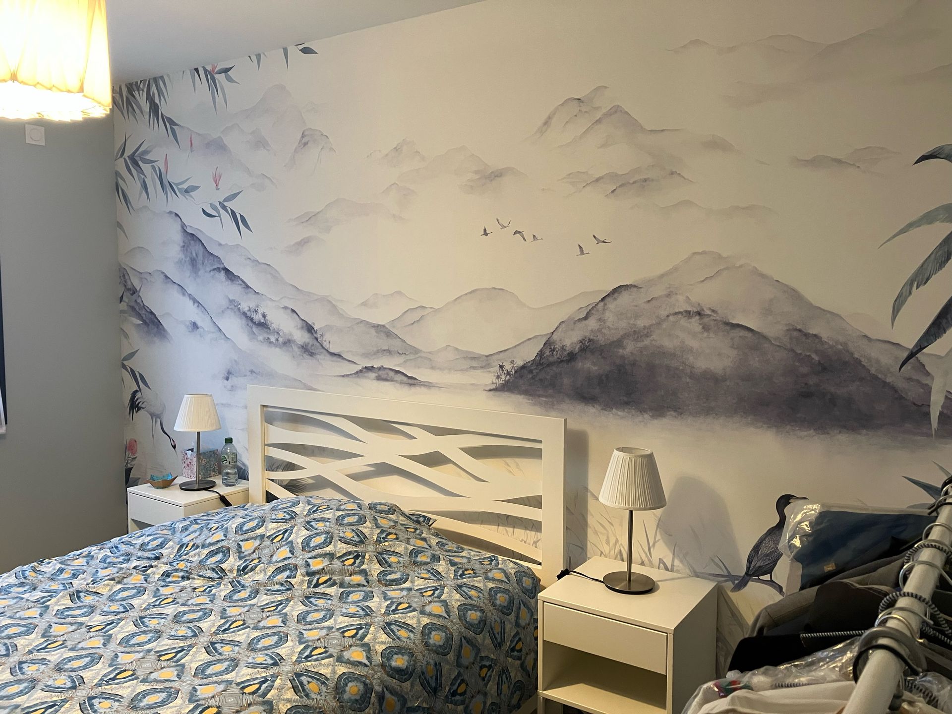 Un revêtement de mur en bois