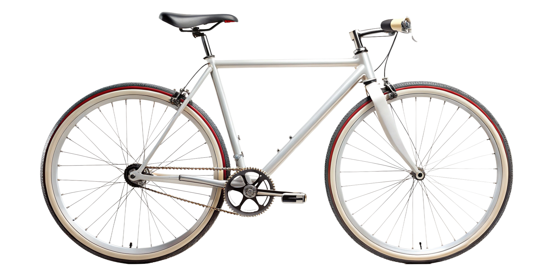 Un vélo clair.