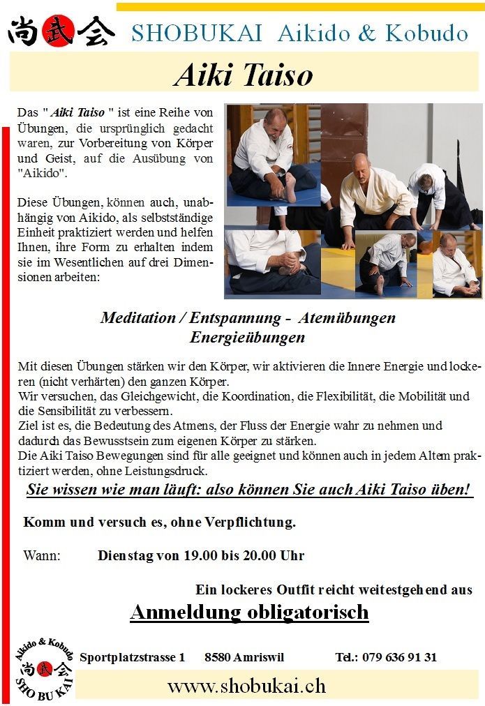 SHOBUKAI Aïkido et Kobudo
