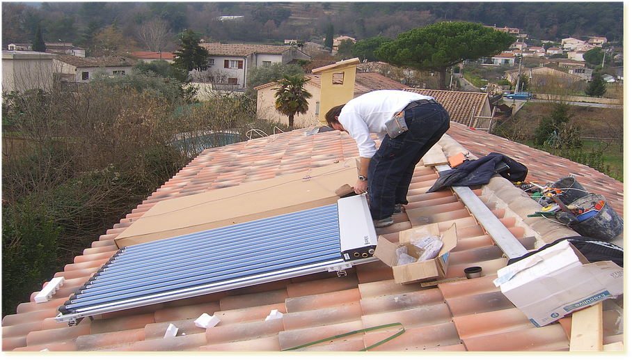 Pose de panneau solaire