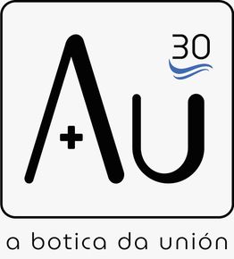 Un logotipo para una empresa llamada botica da union.
