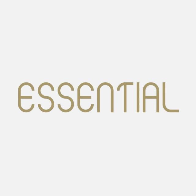 La palabra esencial está sobre un fondo blanco.