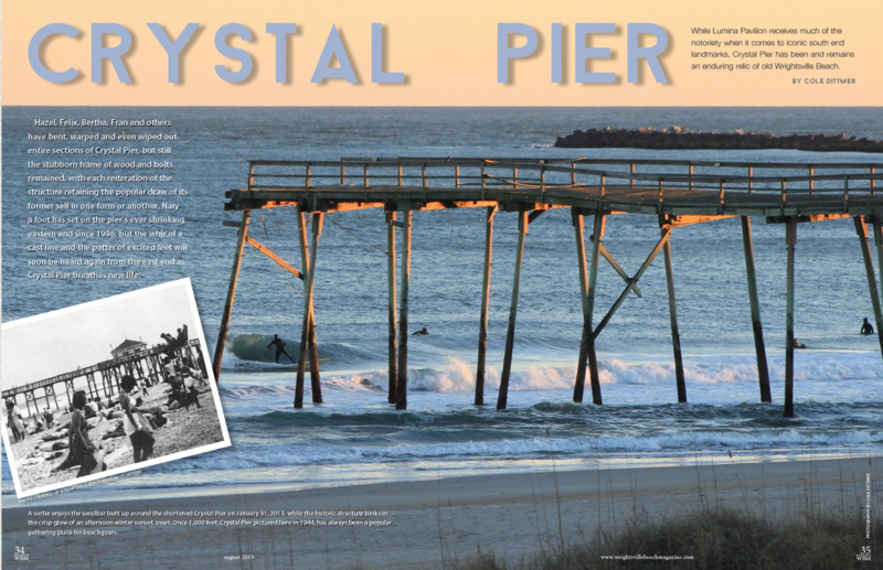 A page from a magazine titled crystal pier. Mira-Mar Pier