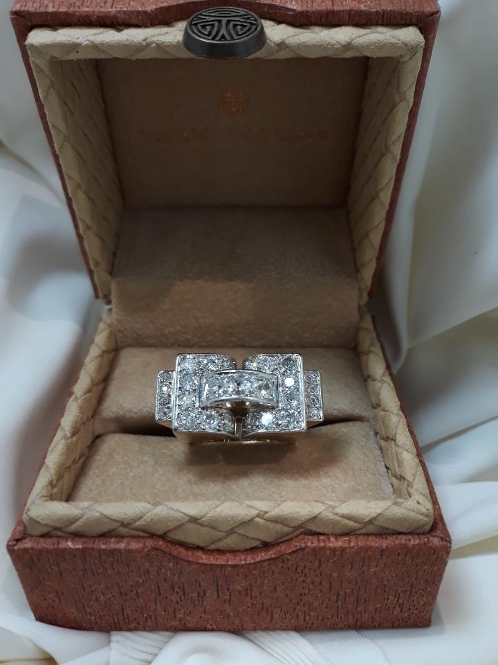 bague diamants vintage